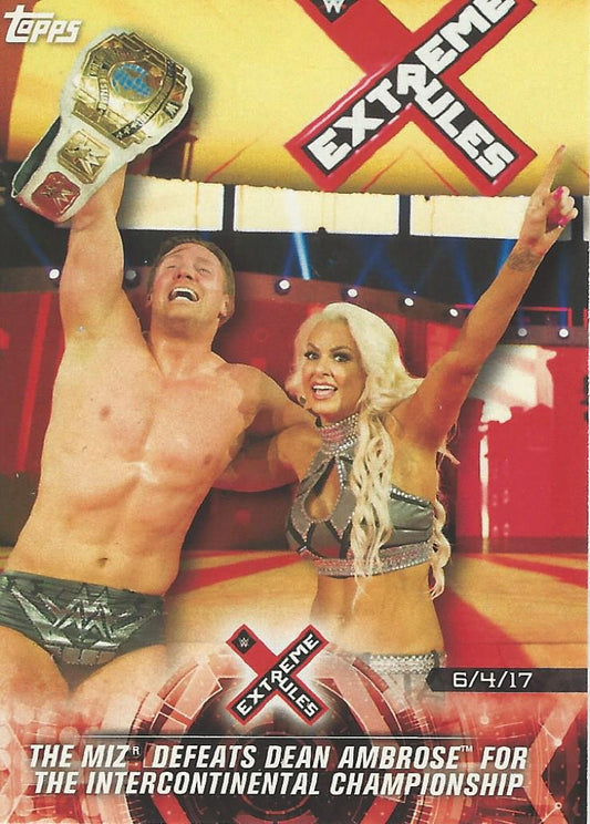 WWE Topps Road to Wrestlemania 2018 Miz and Maryse #38