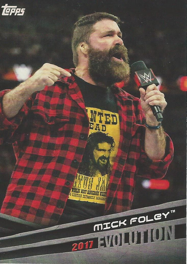 WWE Topps 2018 Mick Foley E38 trading card PW Catalog