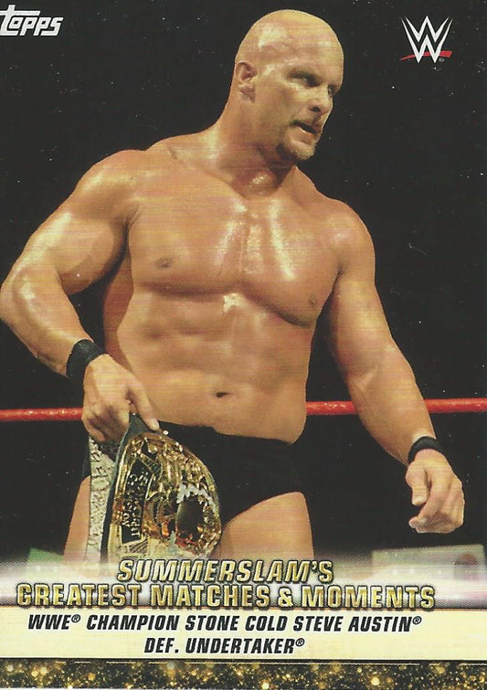 WWE Topps Summerslam 2019 Stone Cold Steve Austin GM-17 trading card PW Catalog