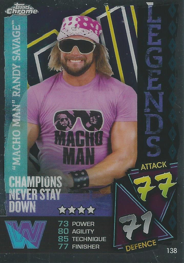 WWE Topps Slam Attax Chrome 2021 Macho Man Randy Savage #138