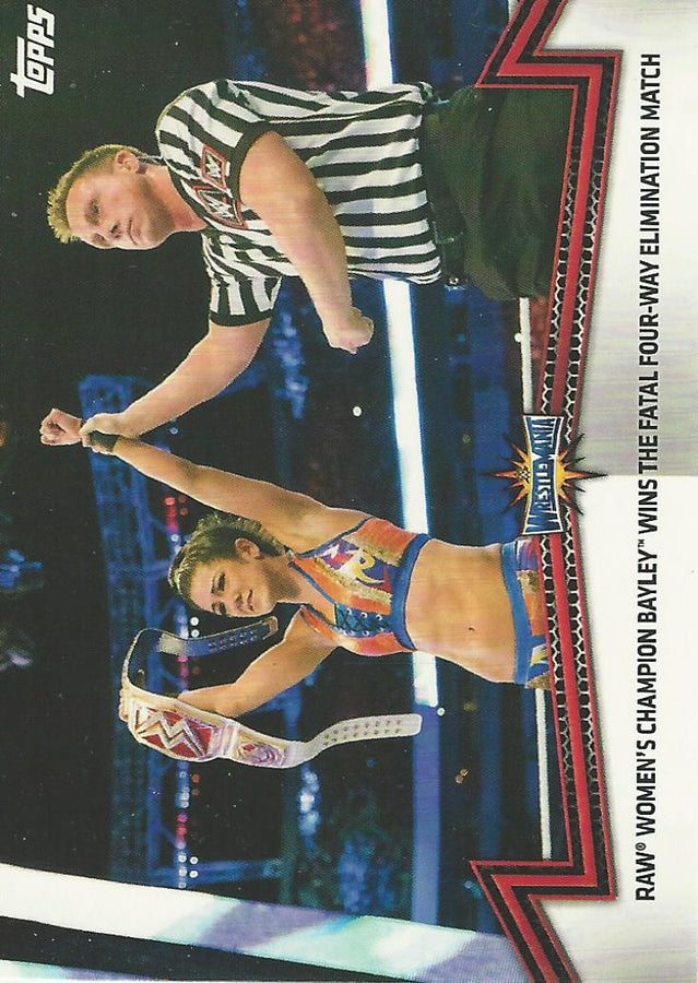 WWE Topps Women Division 2018 Bayley RAW-9 trading card PW Catalog