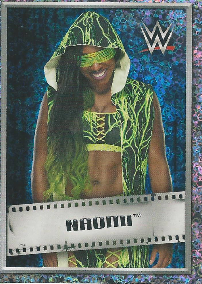 WWE Topps 2018 Stickers Naomi Foil #139