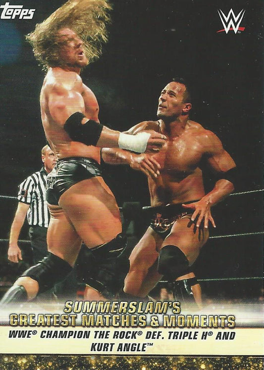 WWE Topps Summerslam 2019 The Rock GM-19 trading card PW Catalog
