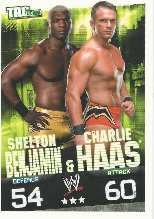 WWE Topps Slam Attax Evolution 2010 Shelton Benjamin and Charlie Haas #139