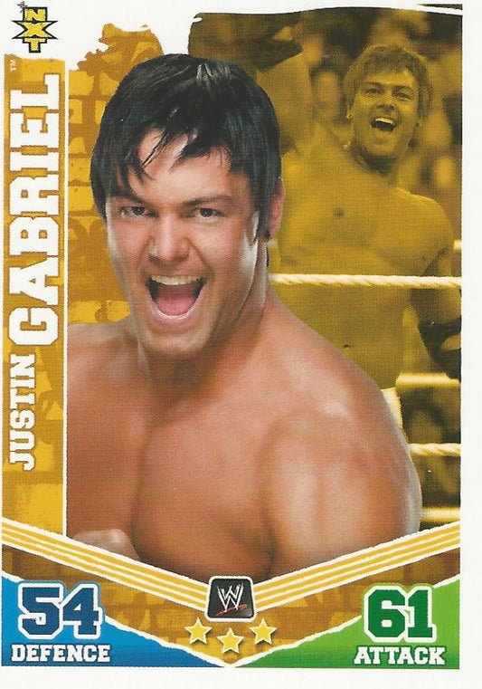 WWE Topps Slam Attax Mayhem 2010 Justin Gabriel NXT #139