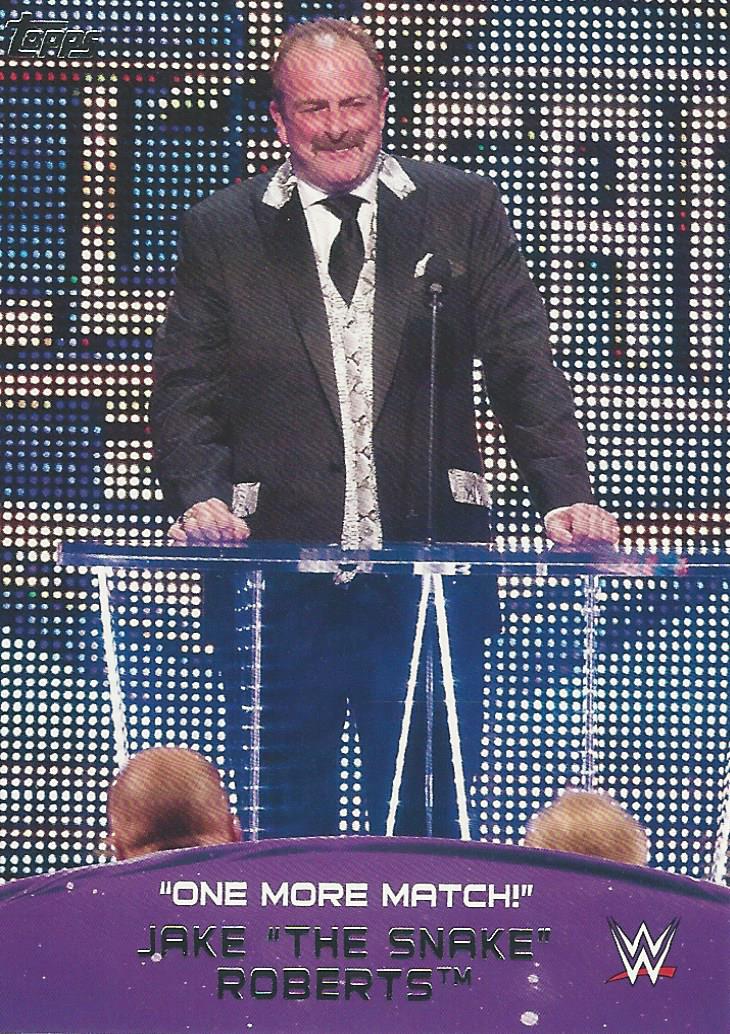 WWE Topps 2015 Jake the Snake Roberts 9 of 10 trading card PW Catalog