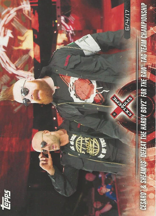 WWE Topps Road to Wrestlemania 2018 Sheamus and Cesaro #39