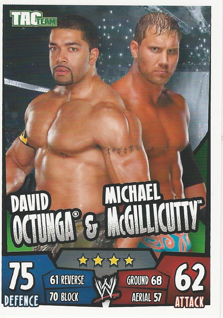WWE Topps Slam Attax Rumble 2011 David Otunga and Michael McGillicutty #139