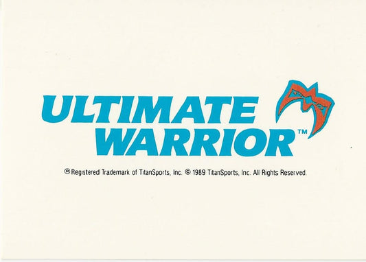 WWF Classic Trading Cards 1990 Ultimate Warrior #139