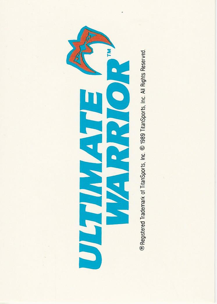 WWF Classic Trading Cards 1990 Ultimate Warrior No.139 trading card PW Catalog
