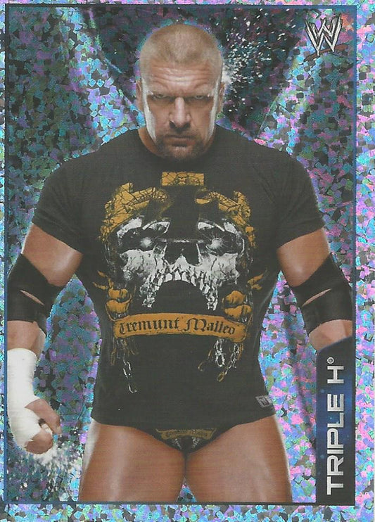 WWE Topps A-Z Sticker Collection 2014 Triple H Foil #139