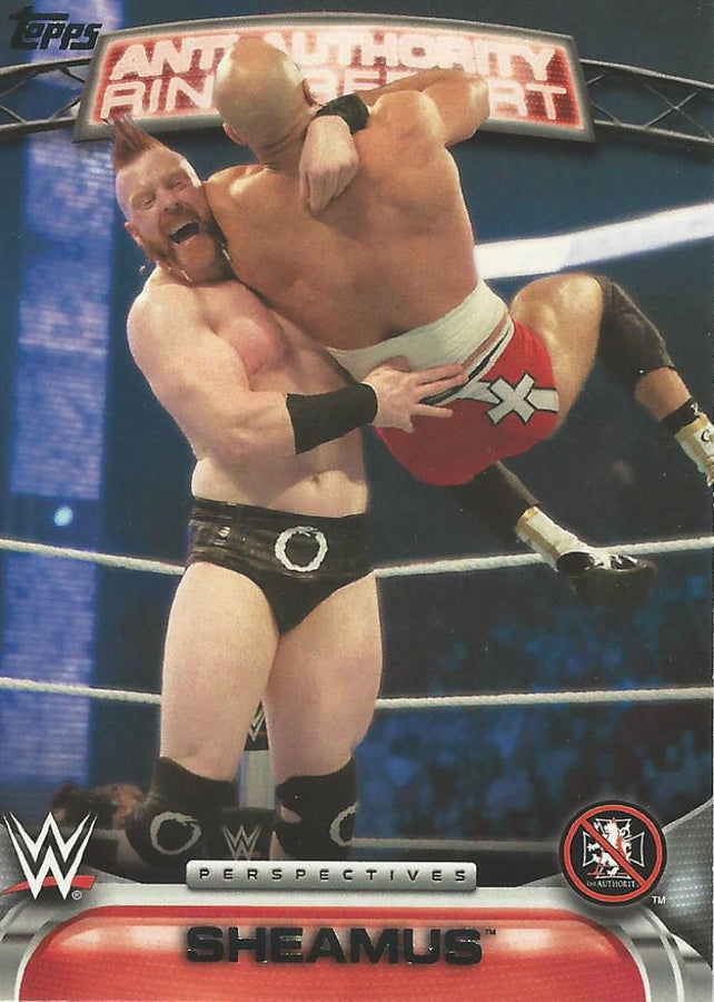 WWE Topps 2016 Sheamus 9AA trading card PW Catalog