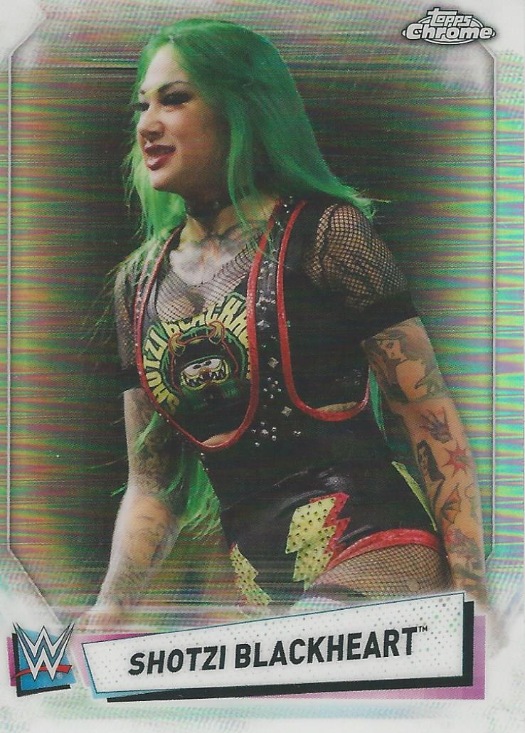 WWE Topps Chrome 2021 Shotzi Blackheart Refractor #96
