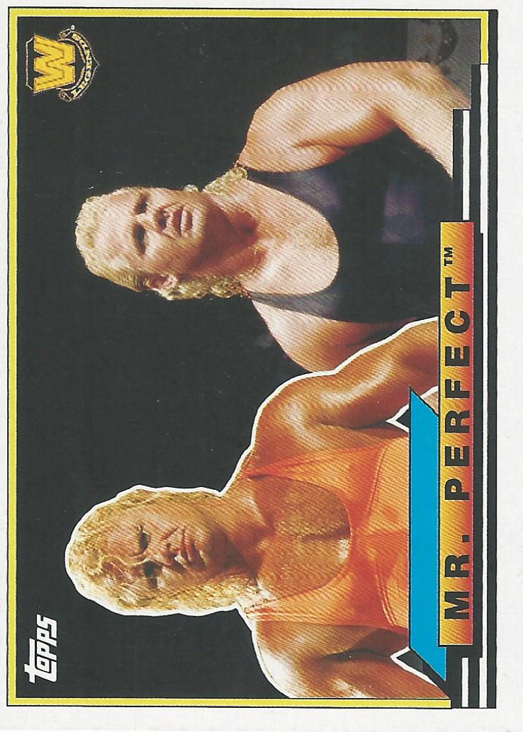 WWE Topps Heritage 2018 Mr Perfect BL-36 trading card PW Catalog
