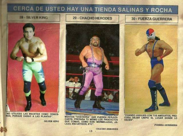 Super Album de Luchas Stickers Album 1991 From Mexico Stickers Album PW Catalog