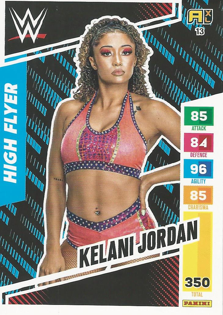 WWE Panini XL Adrenalyn 2024 Kelani Jordan #13 Rookie