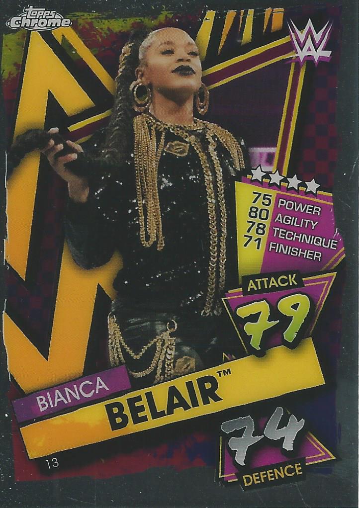 WWE Topps Slam Attax Chrome 2021 Bianca Belair #13