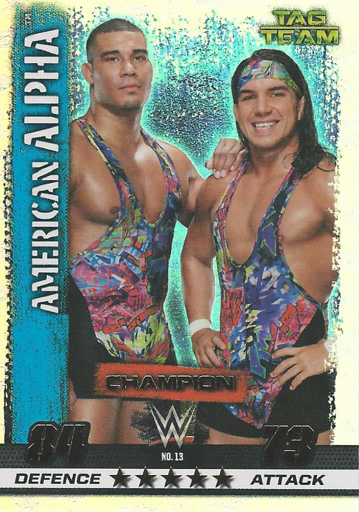 WWE Topps Slam Attax 10th Edition 2017 Champion American Alpha #13