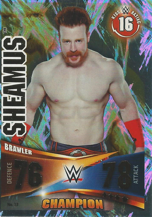 WWE Topps Slam Attax Rivals 2014 Sheamus Champion #13