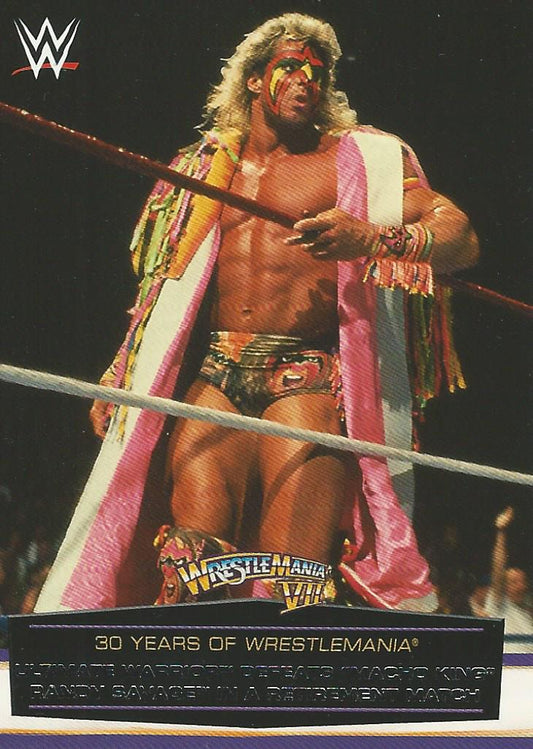 WWE Topps Road to Wrestlemania 2014 Ultimate Warrior 13 of 60 trading card PW Catalog