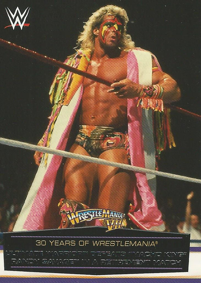 WWE Topps Road to Wrestlemania 2014 Ultimate Warrior 13 of 60 trading card PW Catalog