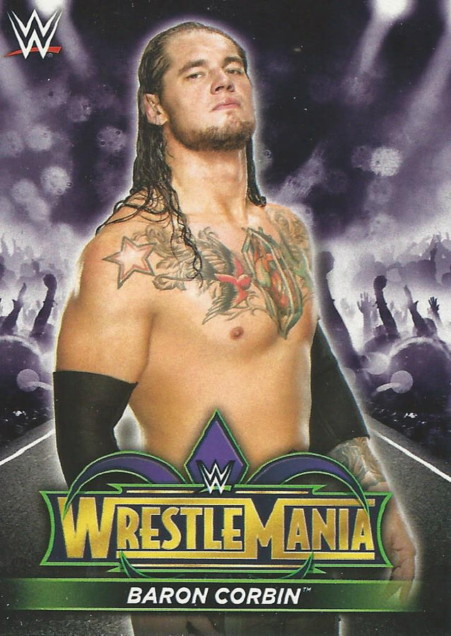 WWE Topps Road to Wrestlemania 2018 Baron Corbin R13 trading card PW Catalog