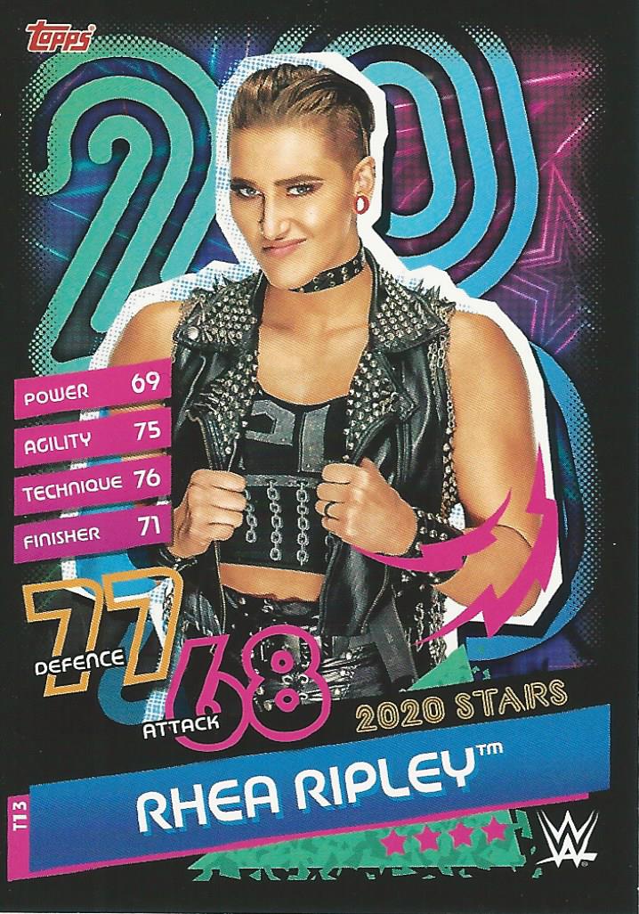 WWE Topps Slam Attax Reloaded 2020 Rhea Ripley T13 trading card PW Catalog