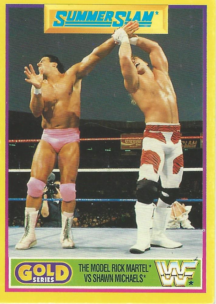 WWF Merlin Gold Series 2 1992 Shawn Michaels vs Rick Martel #13