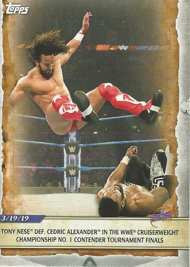 WWE Topps Road to Wrestlemania 2020 Tony Nese #13