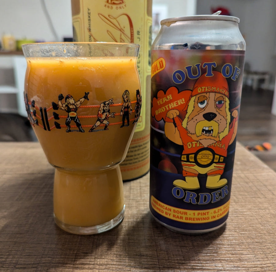 Hulk Hogan Beer Can Out of Order Yeah Brother! by RaR Brewing