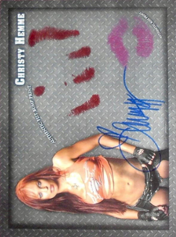 Christy Hemme trading card PW Catalog