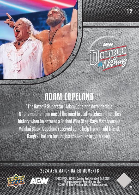 Adam Copeland – Gangrel’s Surprise Appearance Helps HIS Old Friend Adam Copeland Defend the TNT Championship trading card PW Catalog