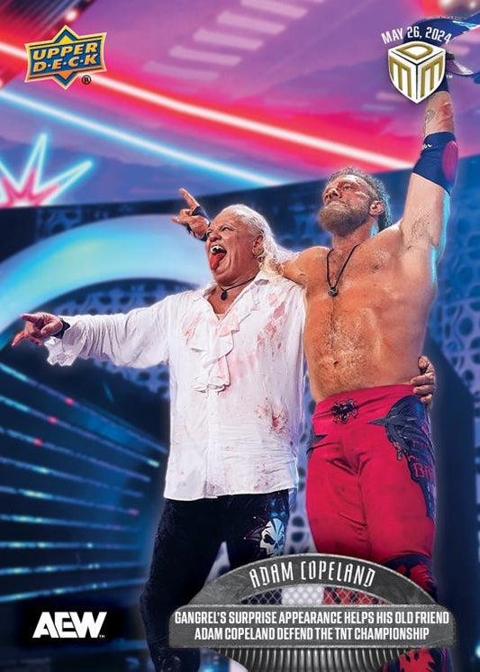 Adam Copeland – Gangrel’s Surprise Appearance Helps HIS Old Friend Adam Copeland Defend the TNT Championship trading card PW Catalog