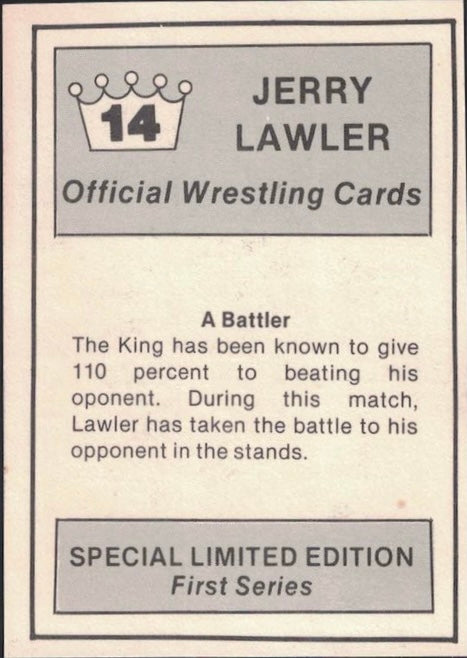 A Battler trading card PW Catalog