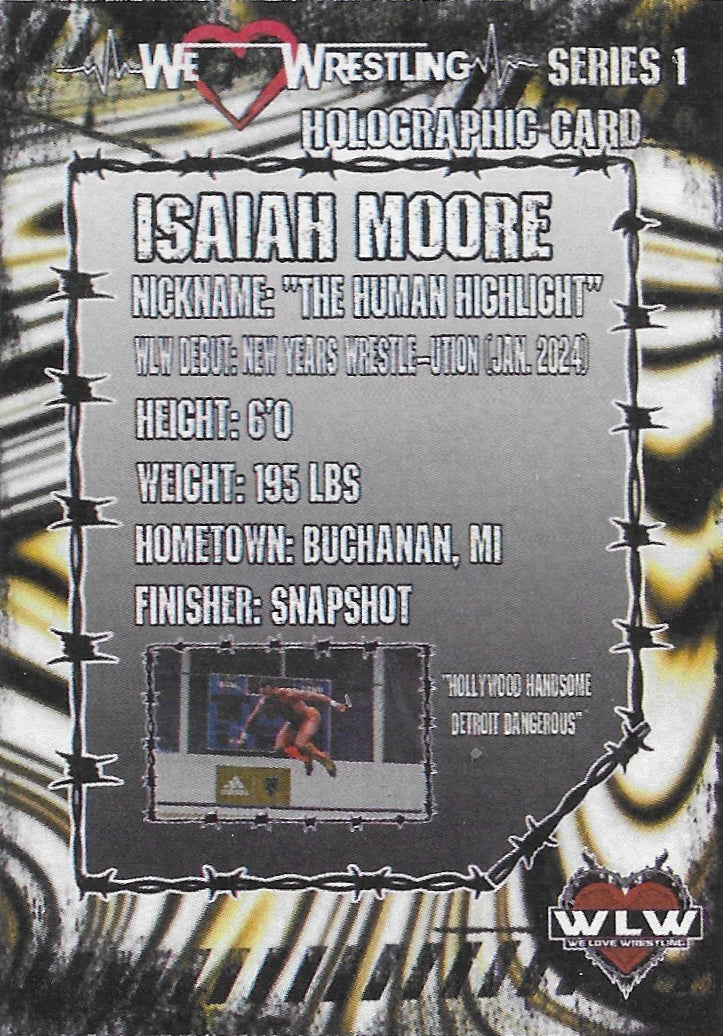 Isaiah Moore – 2nd Pure Heart Champion trading card PW Catalog