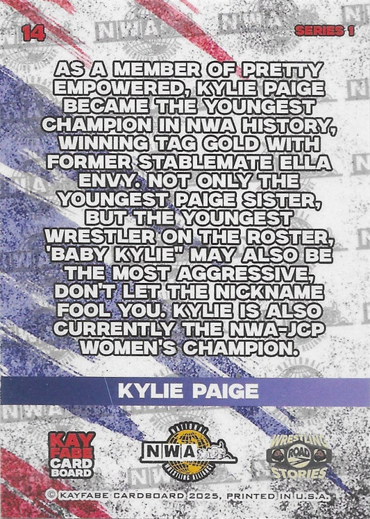 Kylie Paige trading card PW Catalog