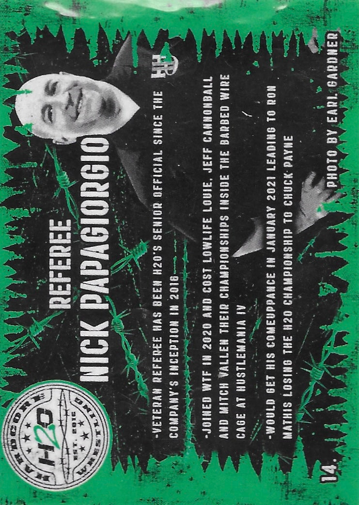 Referee Nick Papagiorgio trading card PWcatalog