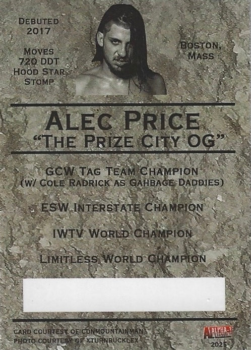 “The Prize City OG” Alec Price