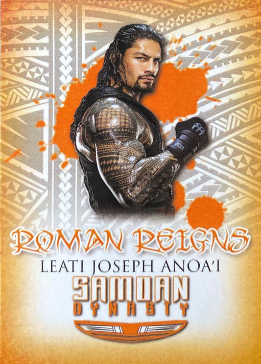 Leati Joseph Anoa’i – Roman Reigns trading card PW Catalog