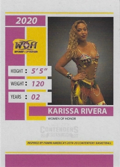 Karissa Rivera trading card PW Catalog