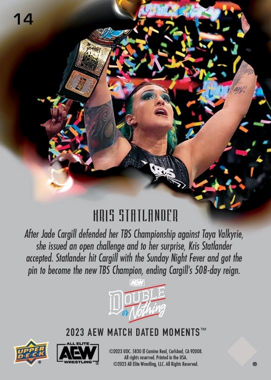 Kris Statlander – Kris Statlander Returns and Surprises Jade Cargill to Win the TBS Championship