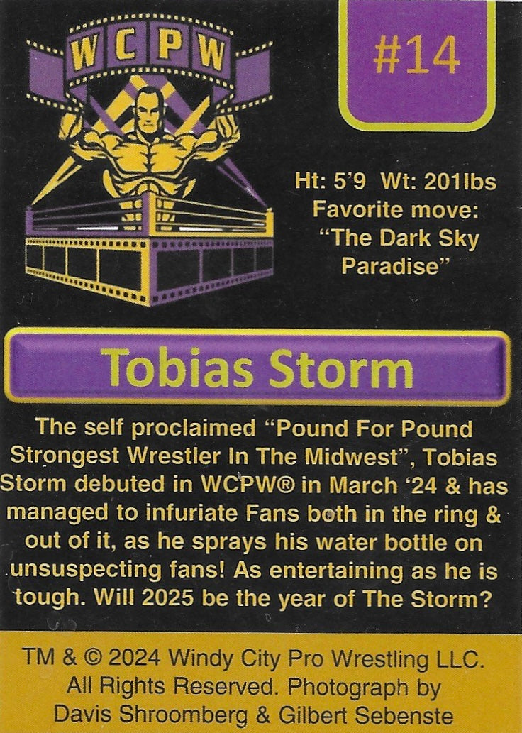 Tobias Storm trading card PW Catalog