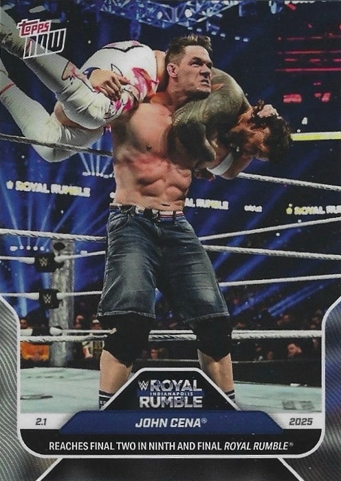 John Cena Reaches Final TWO in Ninth and Final Royal Rumble trading card PW Catalog