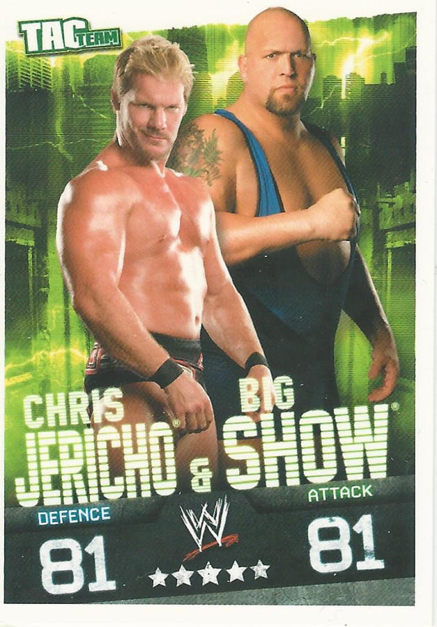 WWE Topps Slam Attax Evolution 2010 Chris Jericho and Big Show #140