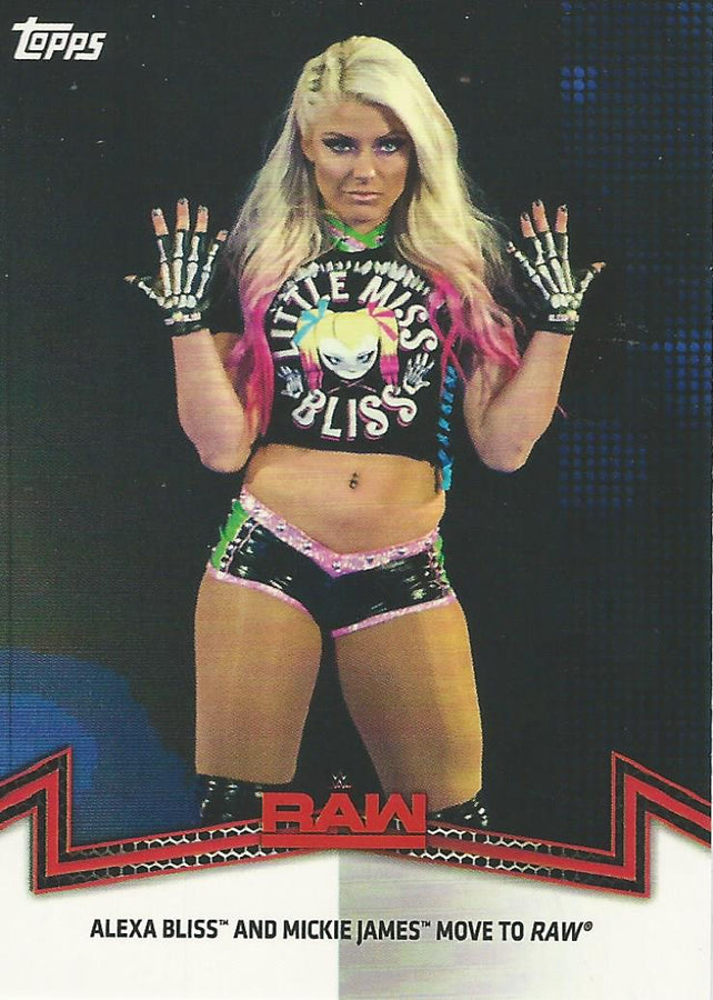 WWE Topps Women Division 2018 Alexa Bliss RAW-10 trading card PW Catalog