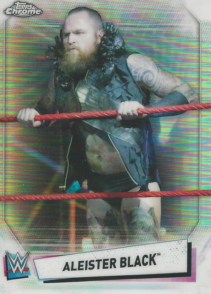 WWE Topps Chrome 2021 Aleister Black Refractor #46