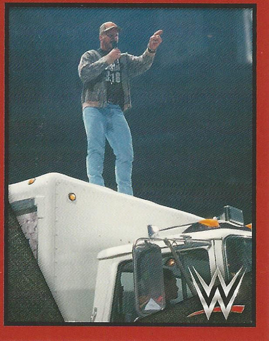 WWE Topps Then Now Forever 2016 Stickers Stone Cold Steve Austin #140