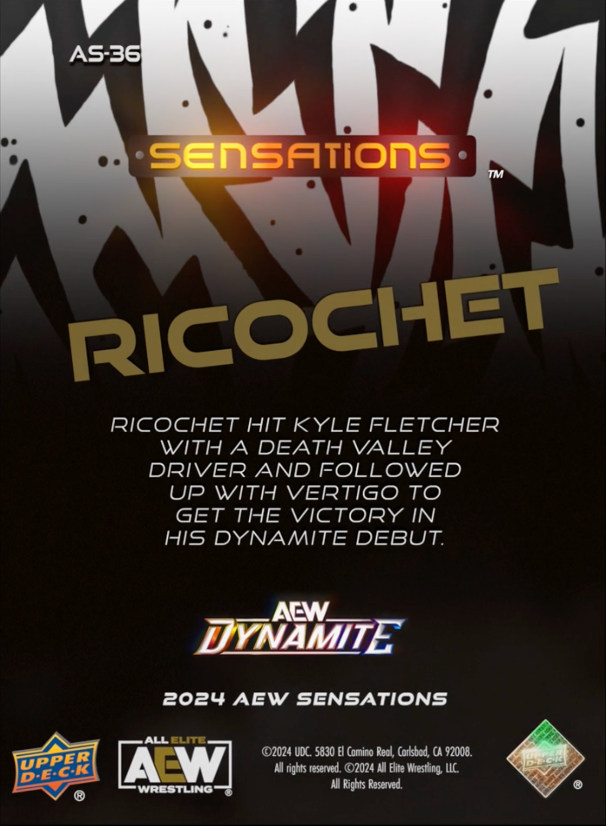 8/28/24 – Ricochet – Ricochet Earns the Win Over Kyle Fletcher