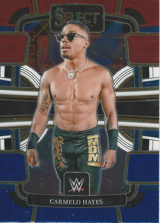 WWE Panini Select 2024 Blue/Silver/Red Carmelo Hayes #14