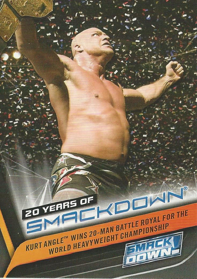 WWE Topps Smackdown 2019 Kurt Angle SD-21 trading card PW Catalog